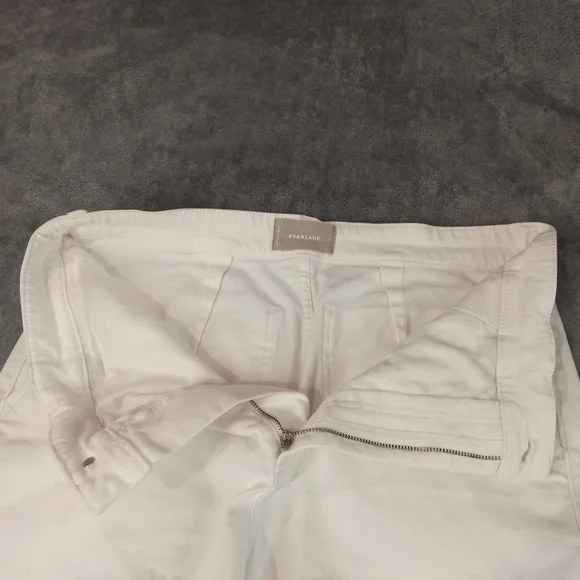 Everlane Moms Premium Button Fly Denim Jean Shorts Cut Off Wome Size 14 - Picture 5 of 16